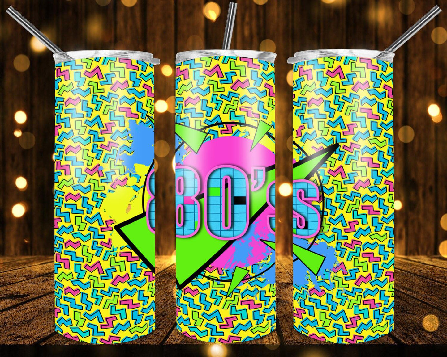 80 & 90's Waterslide Tumbler Wraps - SoCuteINeedOneToo
