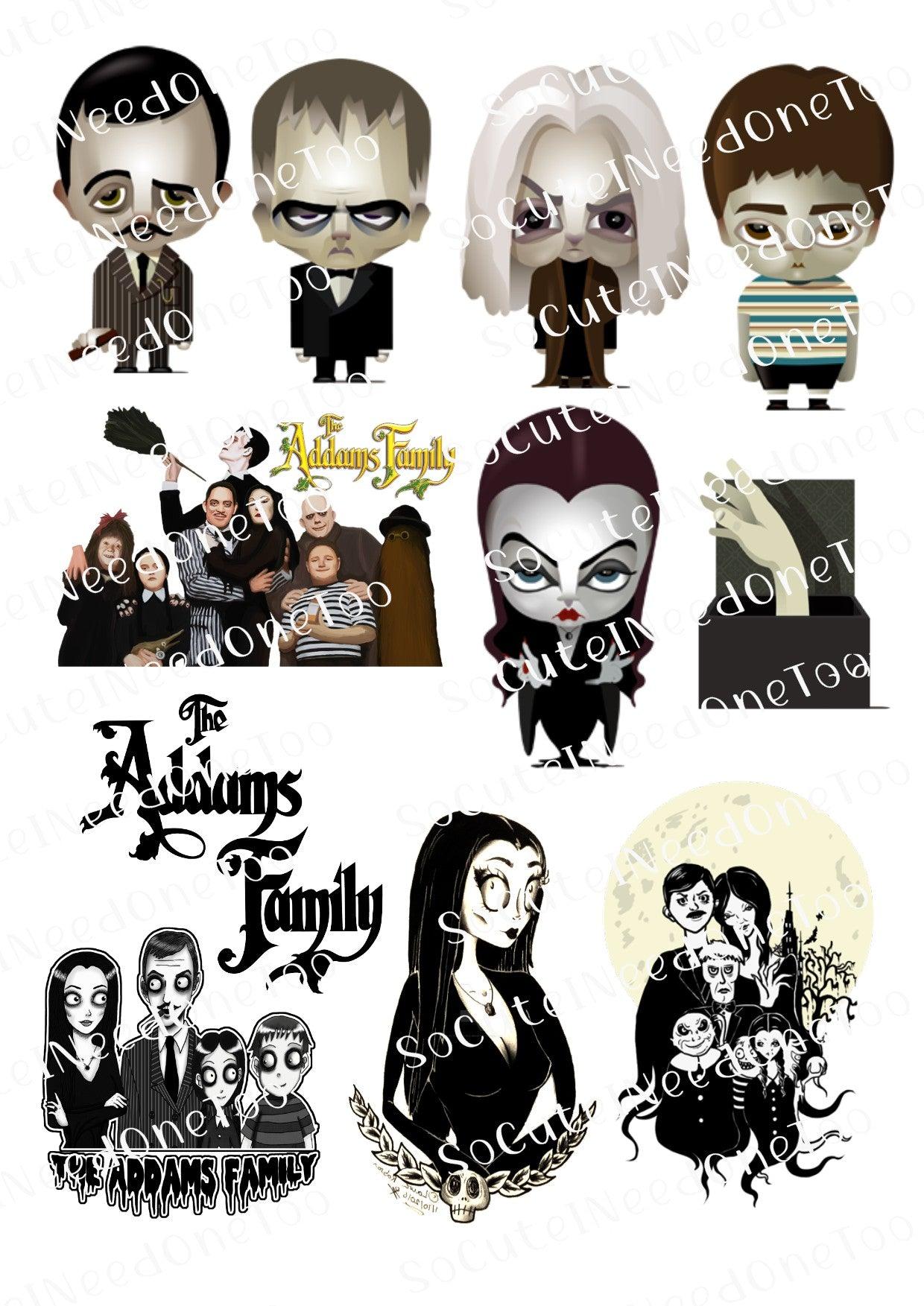 Addams Family #1 Waterslide Decals - SoCuteINeedOneToo