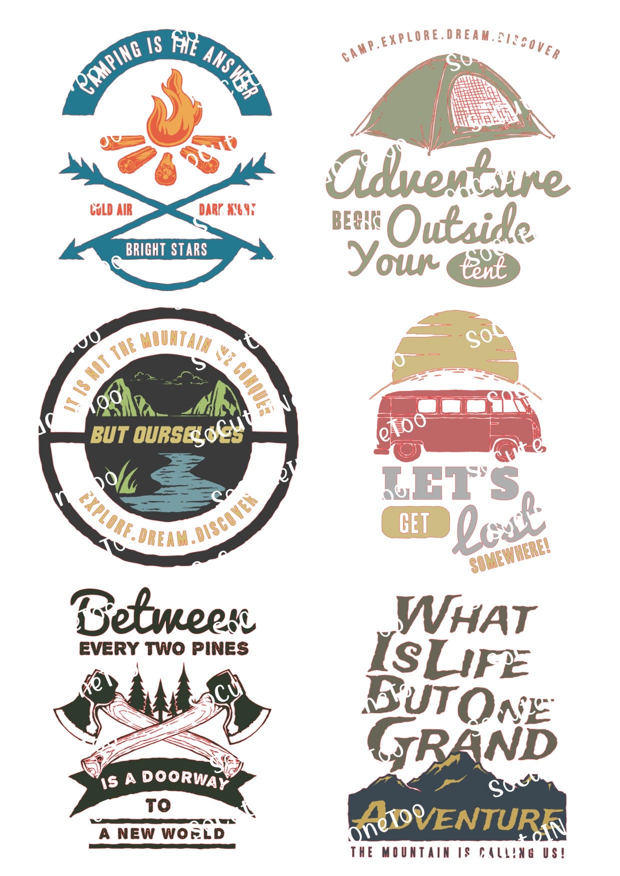 Adventure Awaits Waterslide Decals - SoCuteINeedOneToo