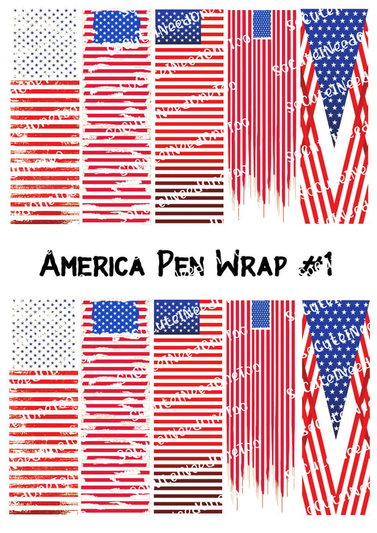 America Waterslide Pen Wrap #1 - SoCuteINeedOneToo