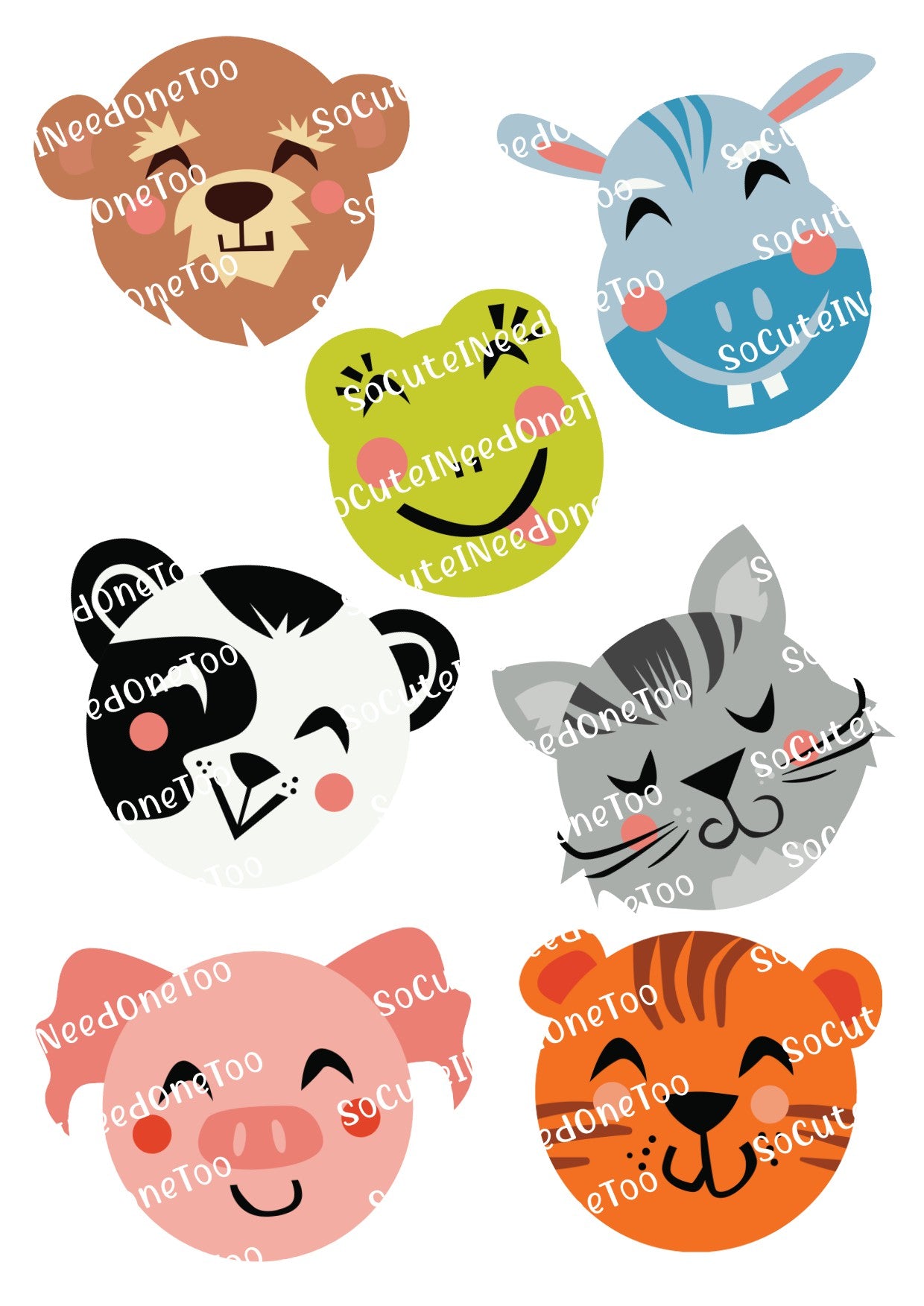 Baby Animals #1A Waterslide Decals - SoCuteINeedOneToo