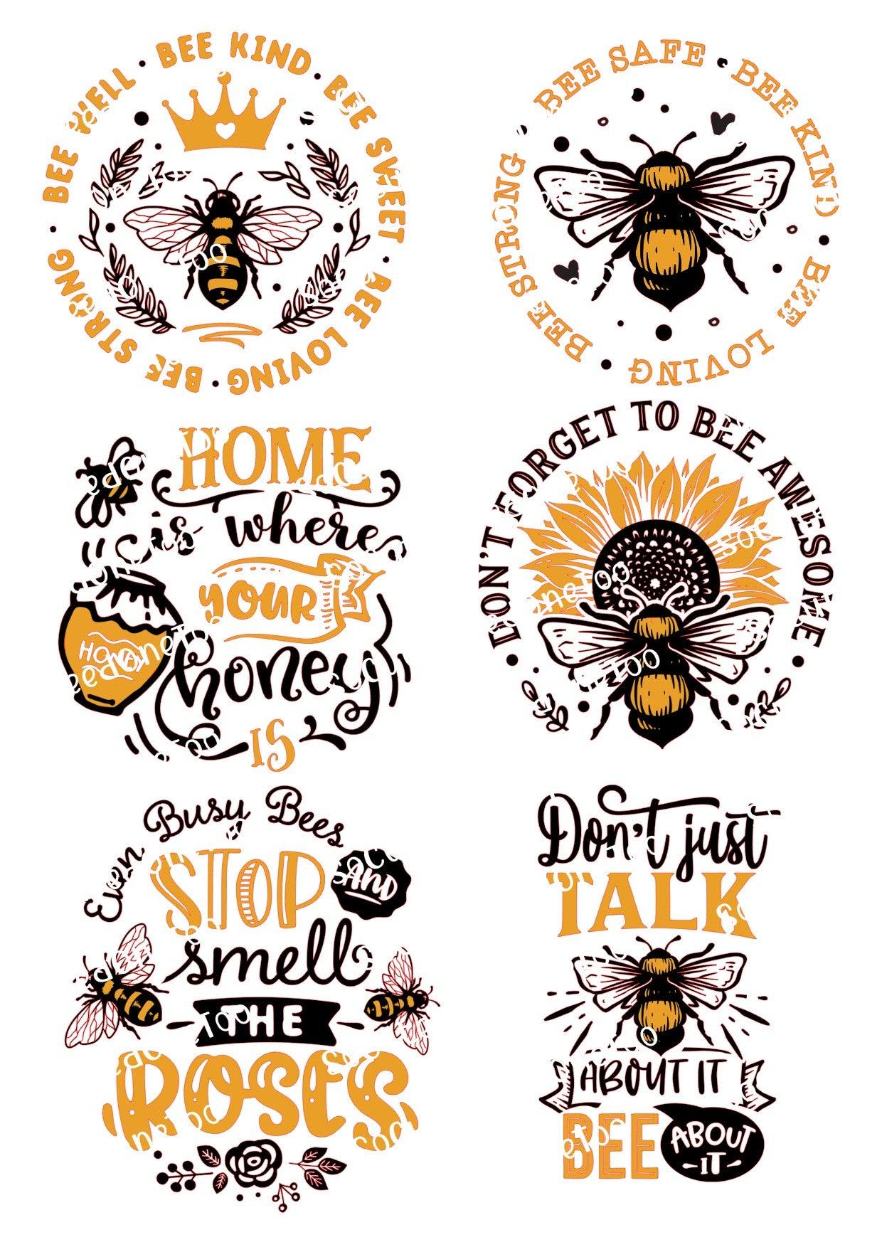 Bee #2 Waterslide Decals - SoCuteINeedOneToo