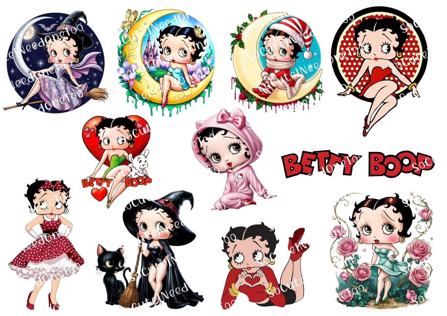 Betty Boop #11 Waterslide Decals