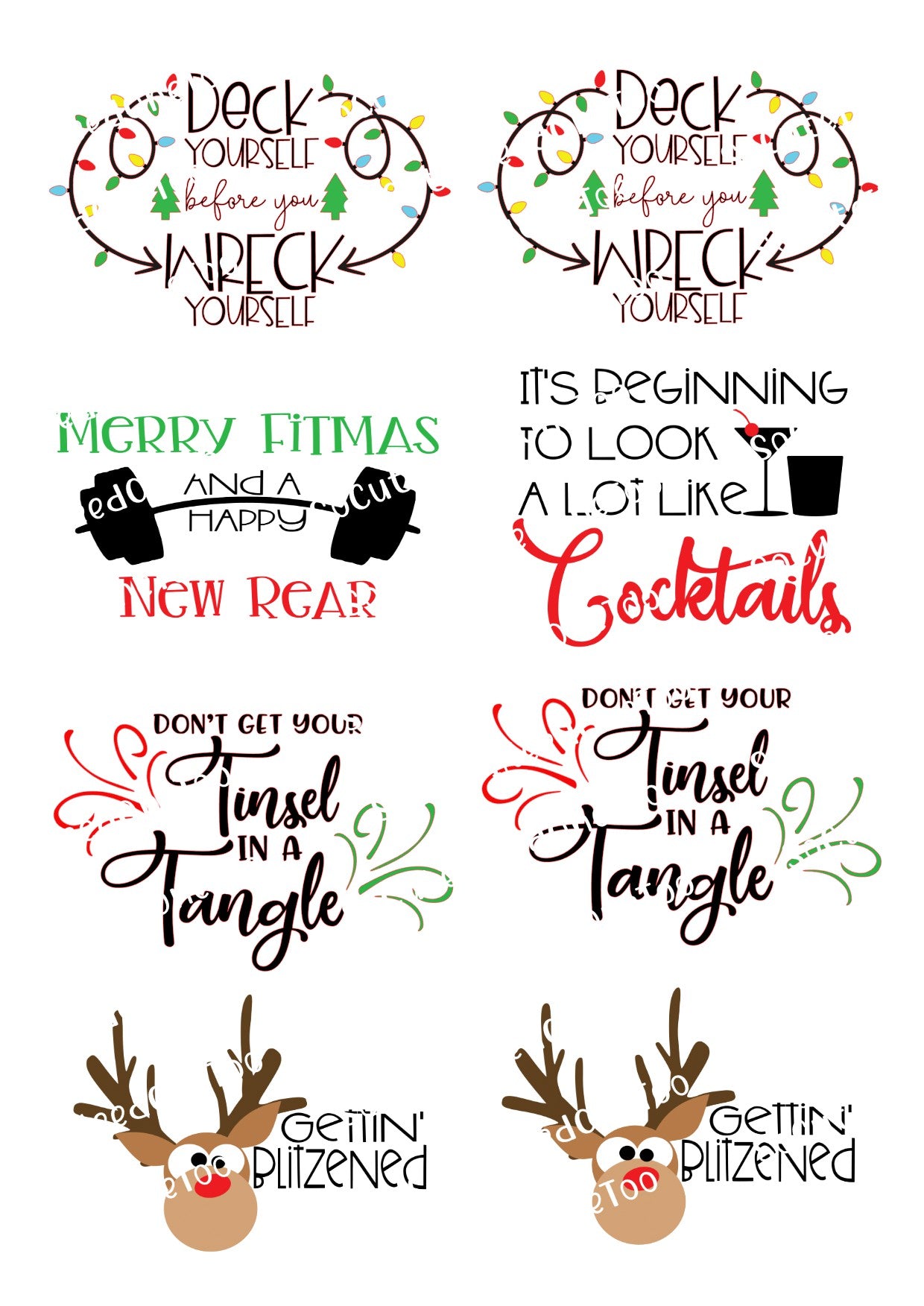 Christmas #15 Waterslide Decals - SoCuteINeedOneToo