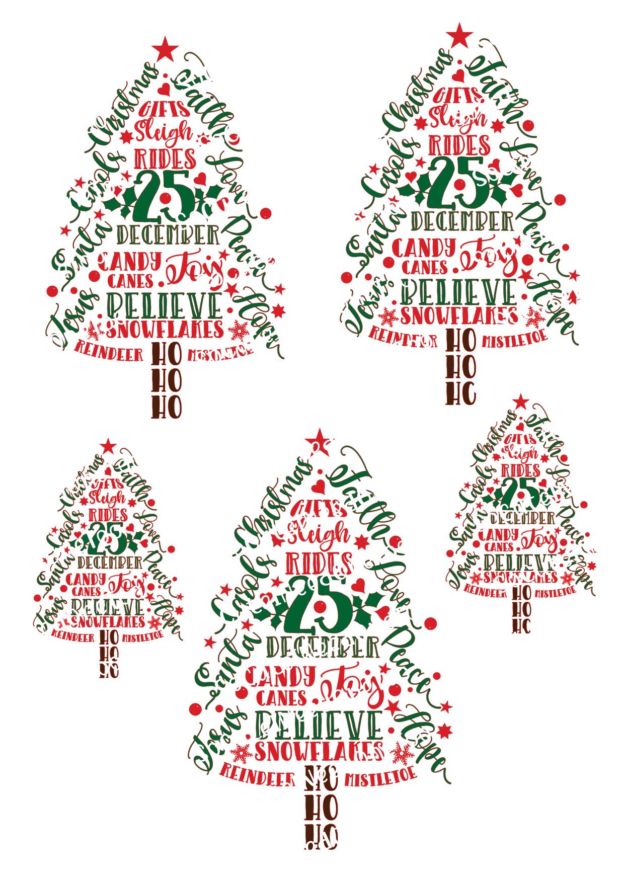 Christmas #3 Waterslide Decals - SoCuteINeedOneToo