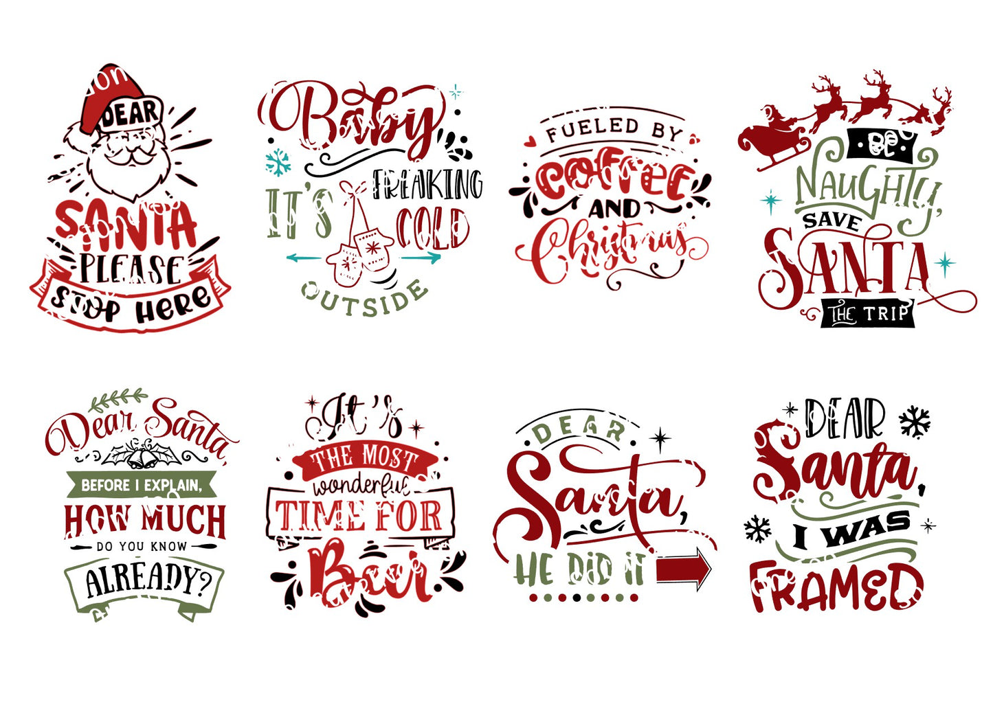 Christmas #9 Waterslide Decals - SoCuteINeedOneToo