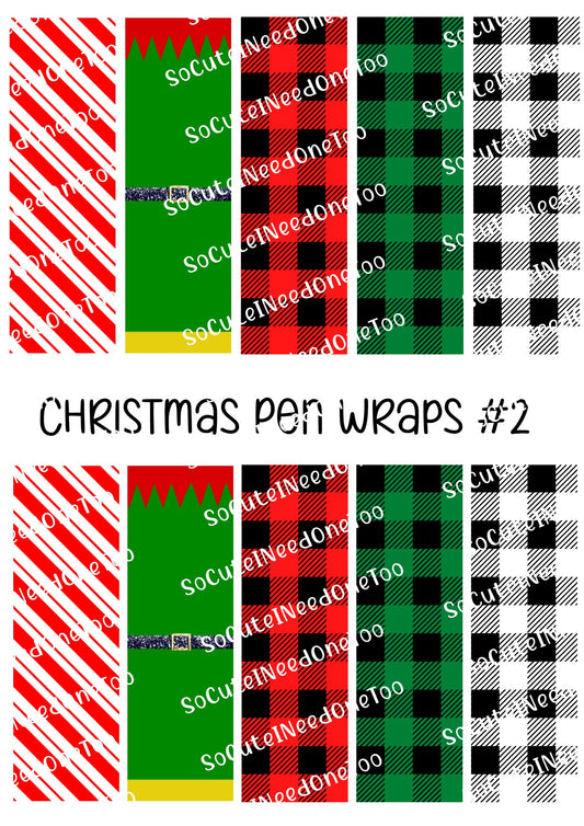 Christmas Pen Wraps #2 - SoCuteINeedOneToo