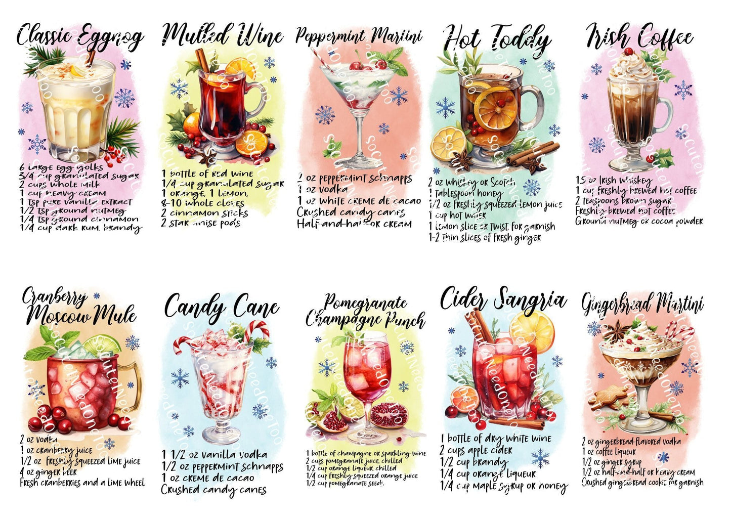 Holiday Cocktails - SoCuteINeedOneToo