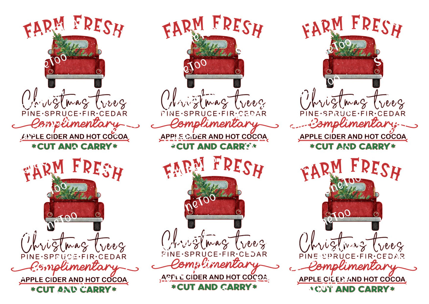 Farm Fresh Truck FS Decals - SoCuteINeedOneToo