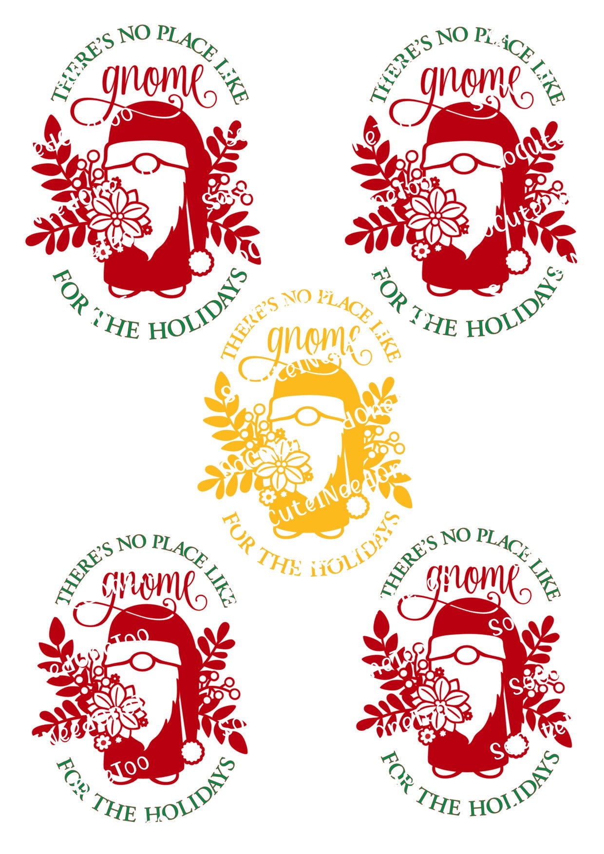 GNOME #2 Waterslide Decals - SoCuteINeedOneToo