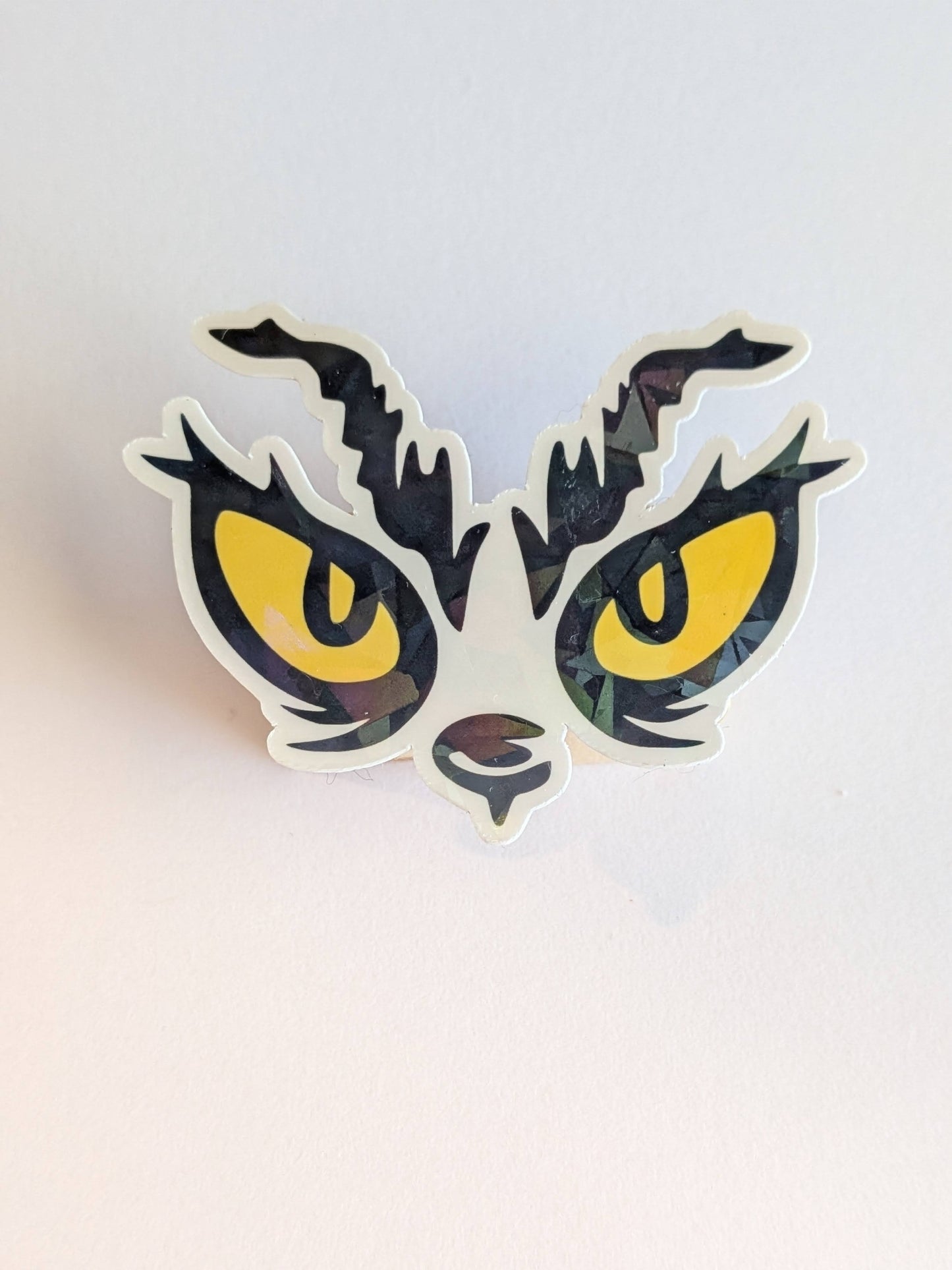 Holographic Grinch Face Sticker Set - Mouth & Eyes