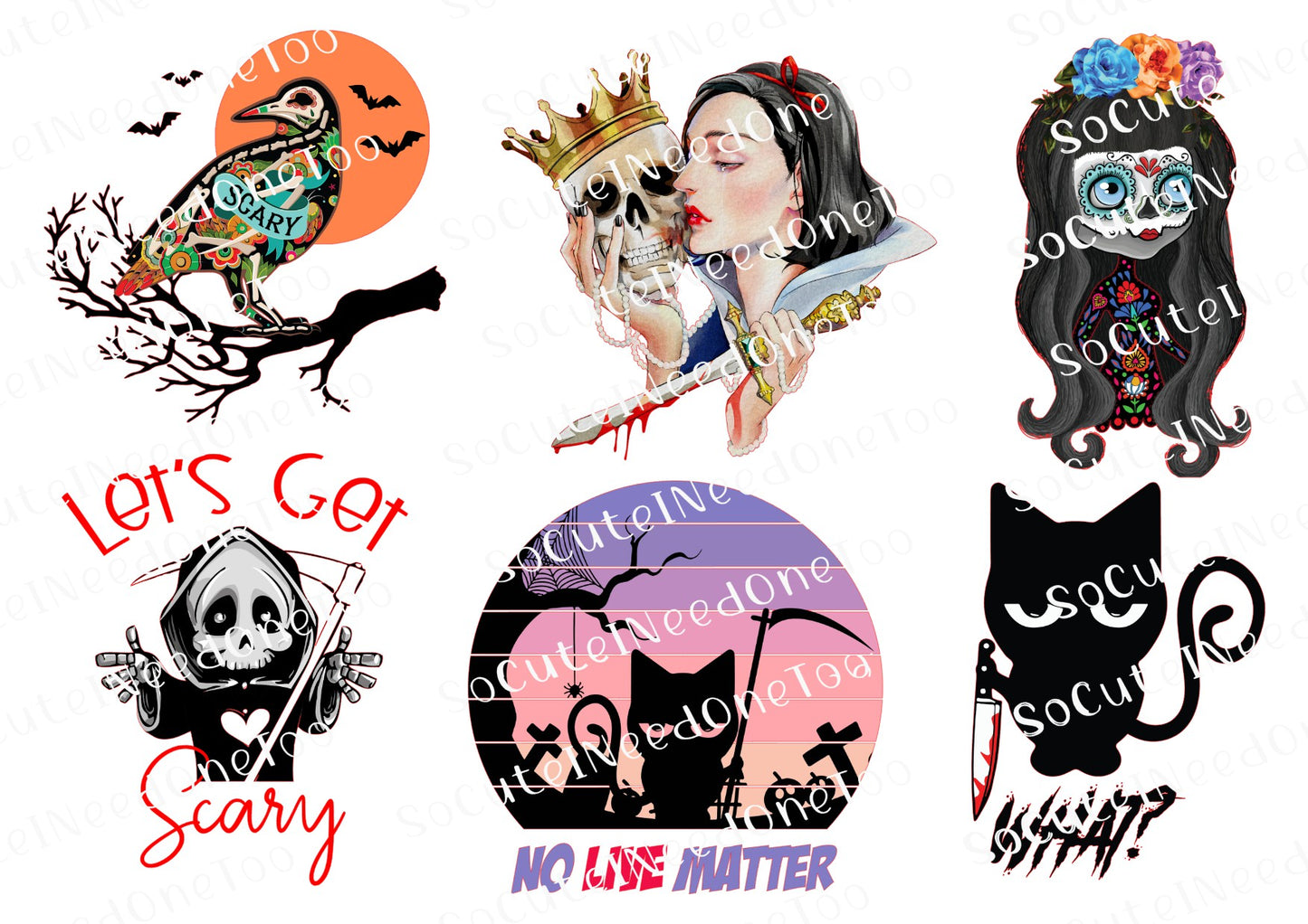 Halloween - Scary #1 Waterslide Decals