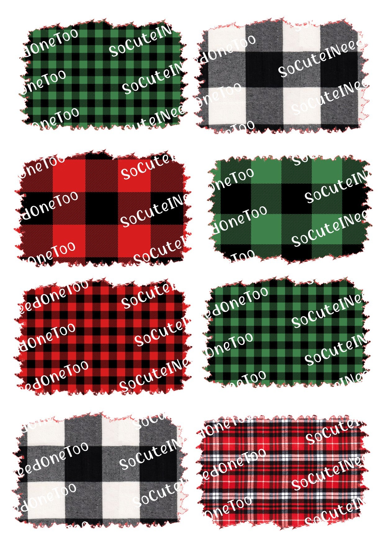 Holiday Patterns Waterslide Decals - SoCuteINeedOneToo