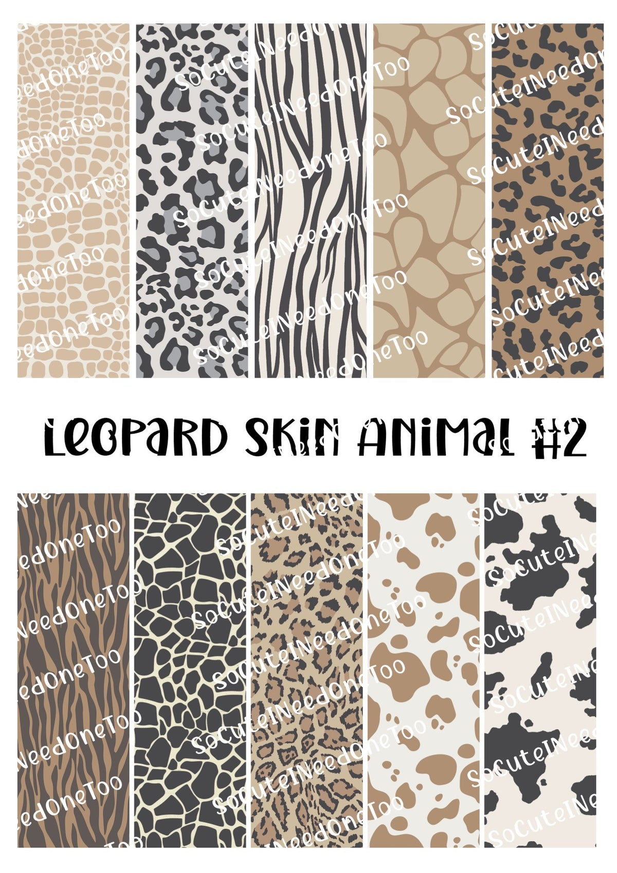 Envoltorios para bolígrafos con diseño de piel de leopardo n.° 2