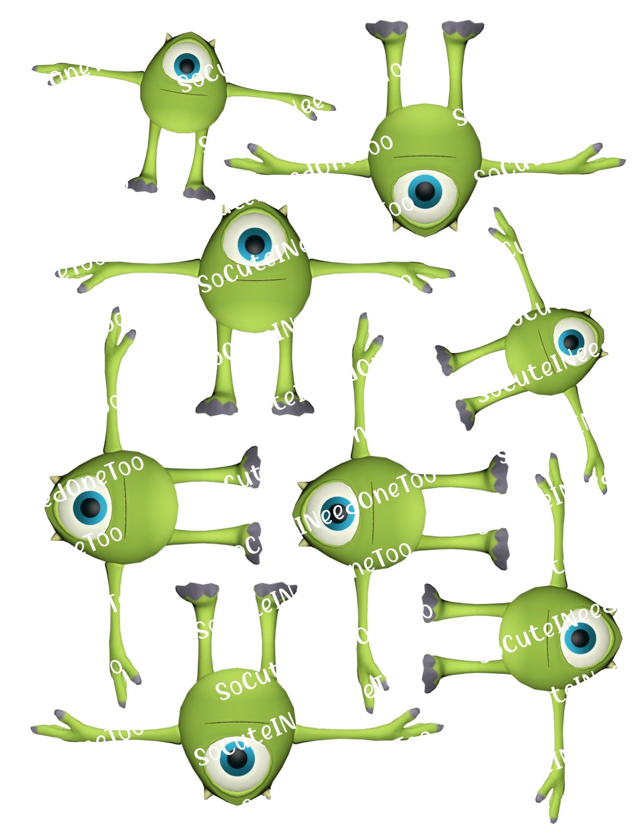 Calcomanías para toboganes acuáticos Monster #5