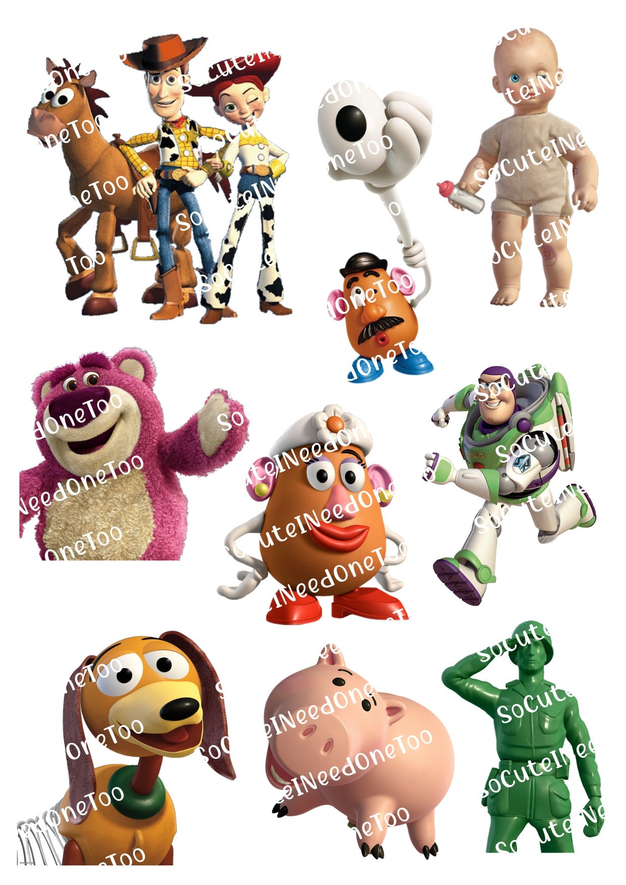 Calcomanías para toboganes acuáticos de Toy Story n.° 1