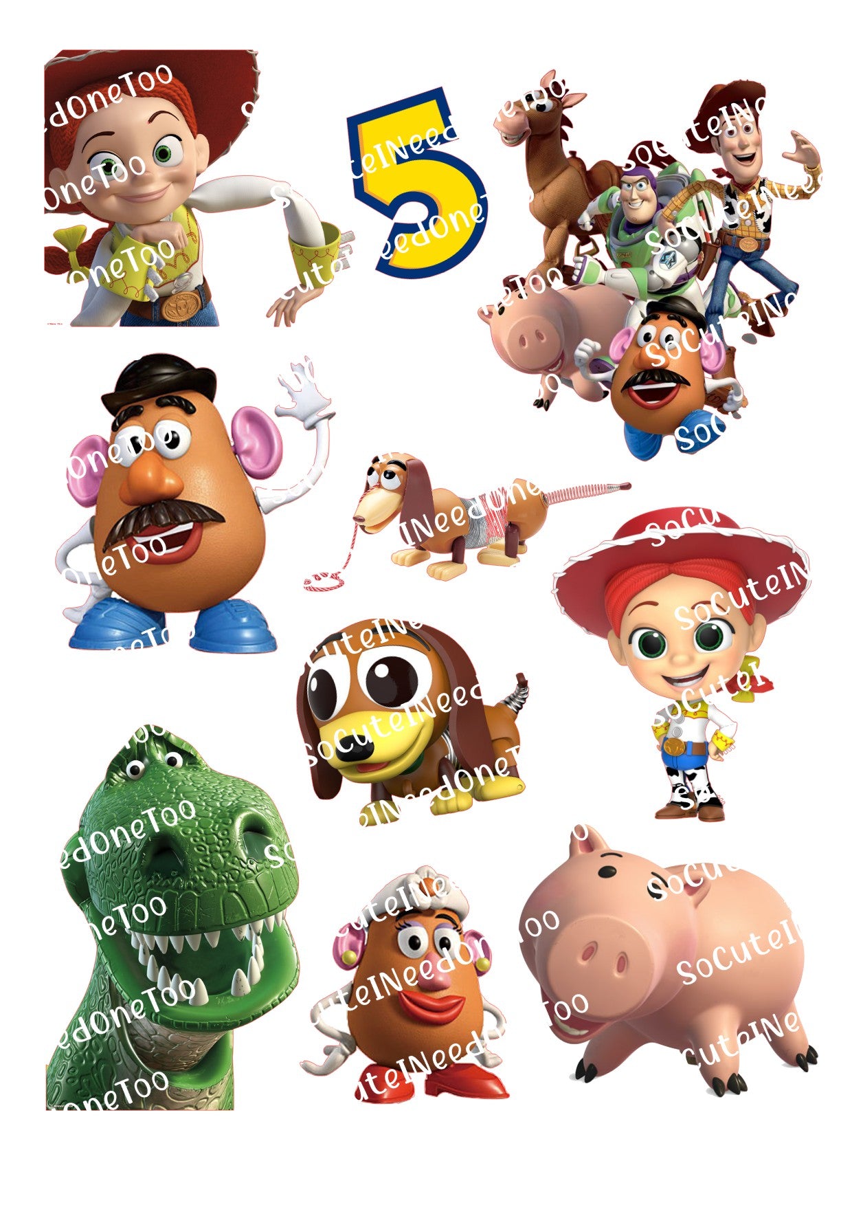 Calcomanías para toboganes acuáticos de Toy Story 5