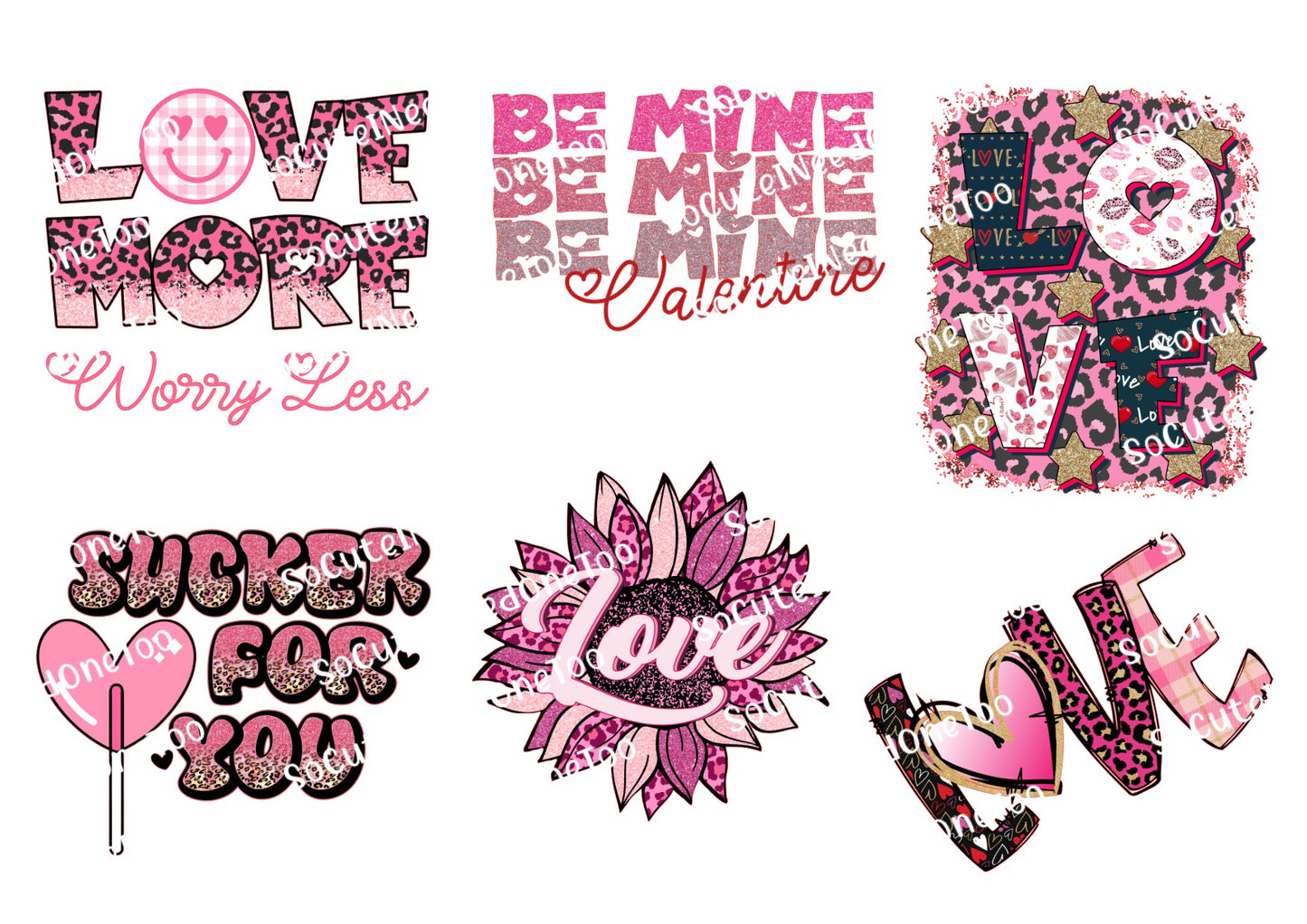 Valentine's Love #1 Waterslide Decals - SoCuteINeedOneToo