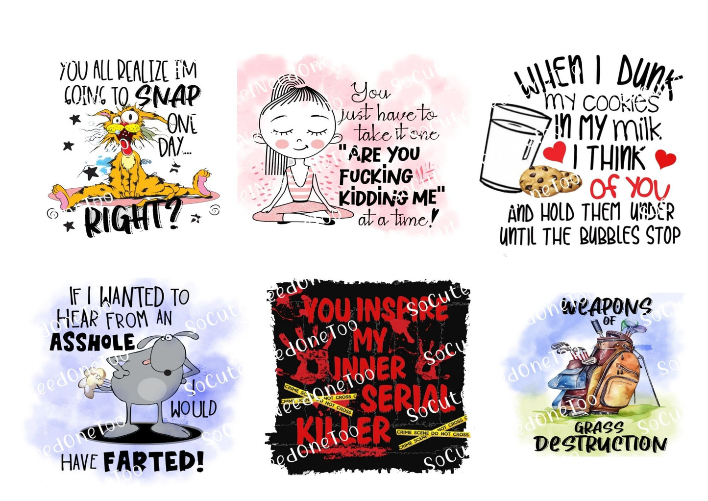 Adult Decals #10 Waterslide Decals - SoCuteINeedOneToo