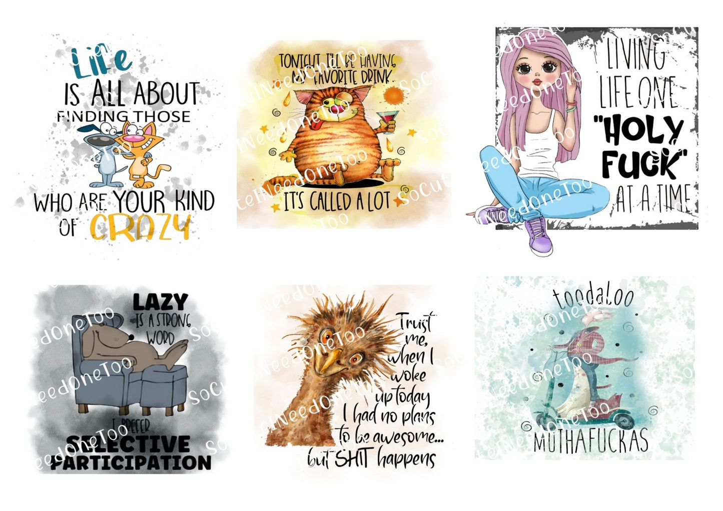 Adult Decals #11 Waterslide Decals - SoCuteINeedOneToo