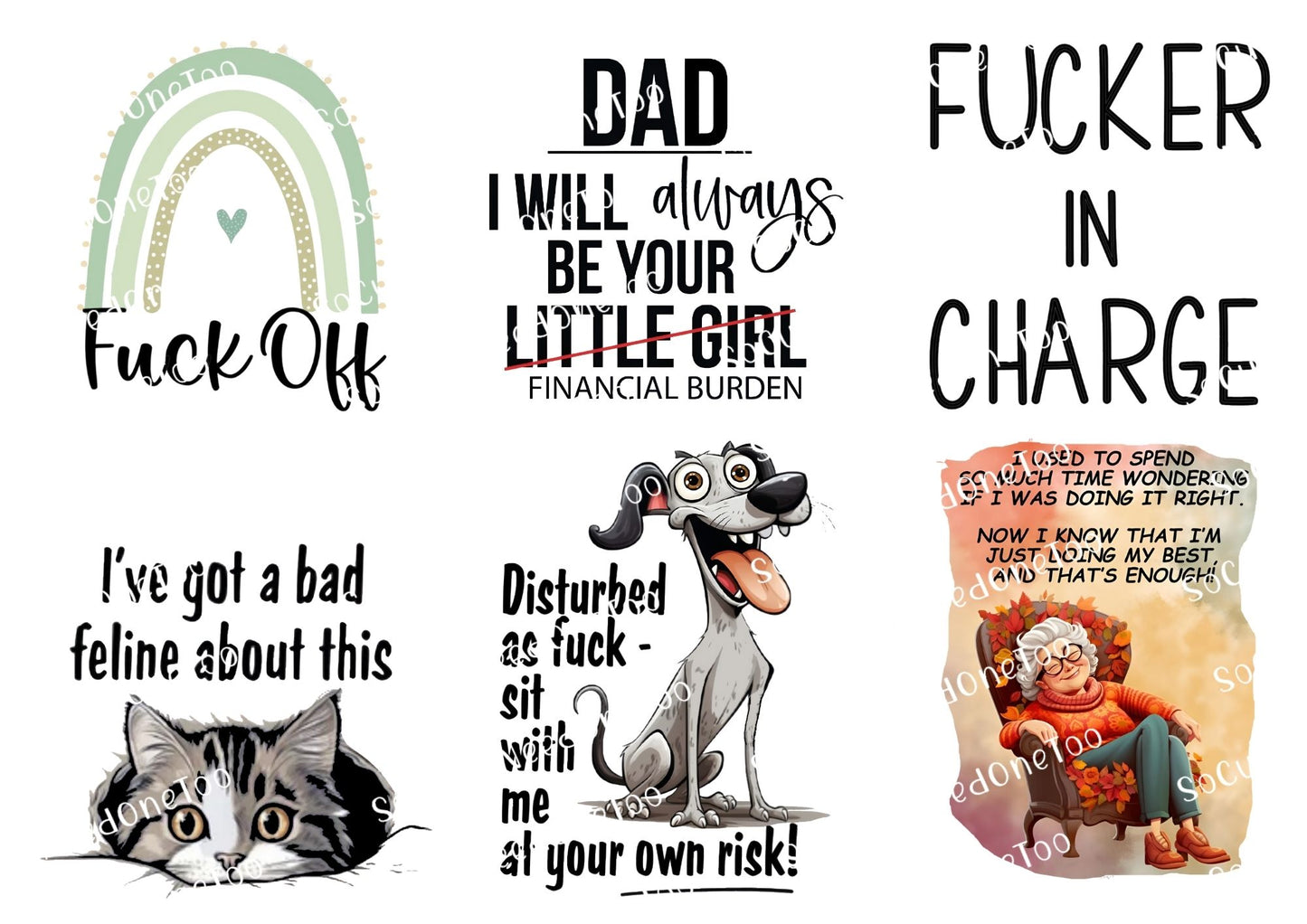 Adult Decals #15 Waterslide Decals - SoCuteINeedOneToo