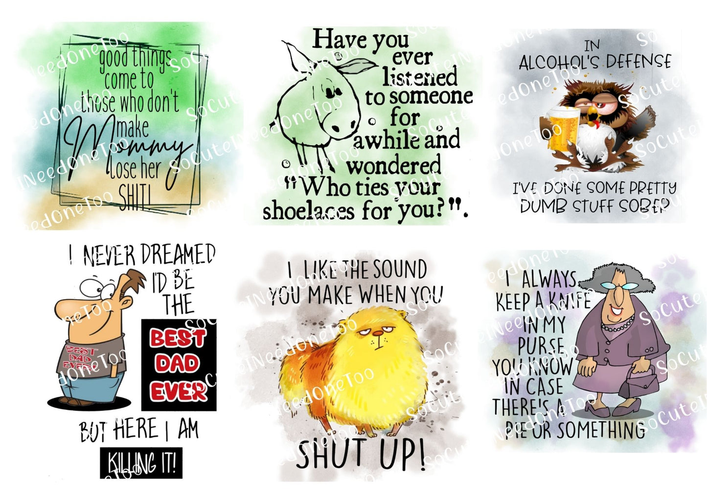 Adult Decals #8 Waterslides Decals - SoCuteINeedOneToo