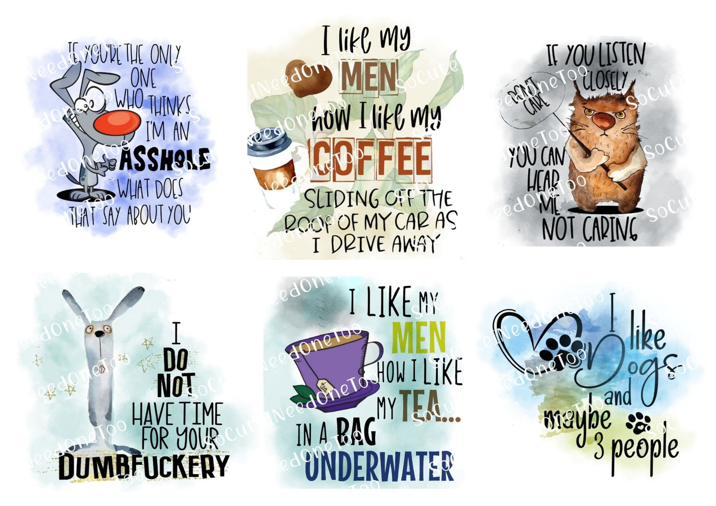 Adult Decals #9 Waterslides Decals - SoCuteINeedOneToo