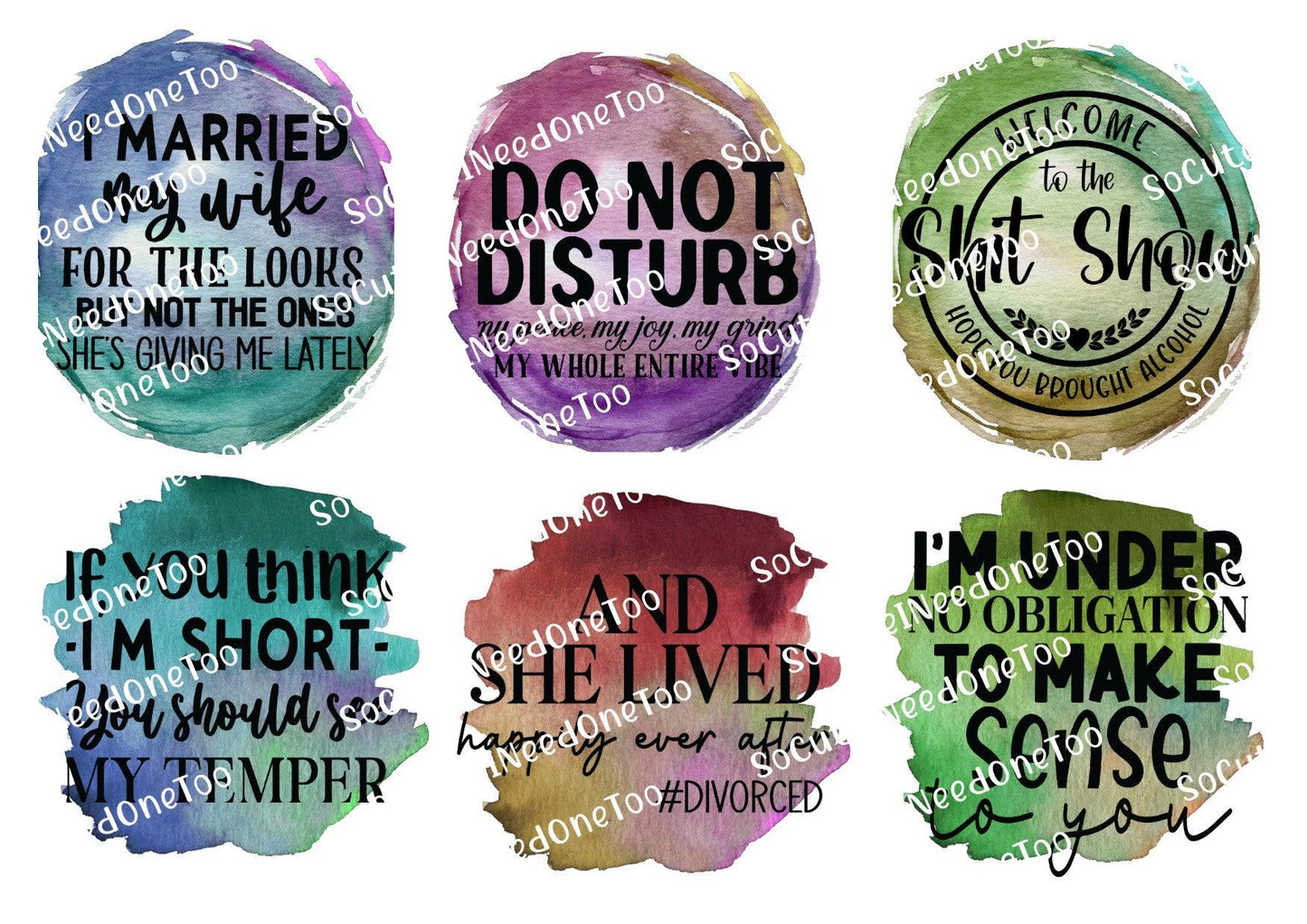 Adult Fun #7 Waterslide Decals - SoCuteINeedOneToo