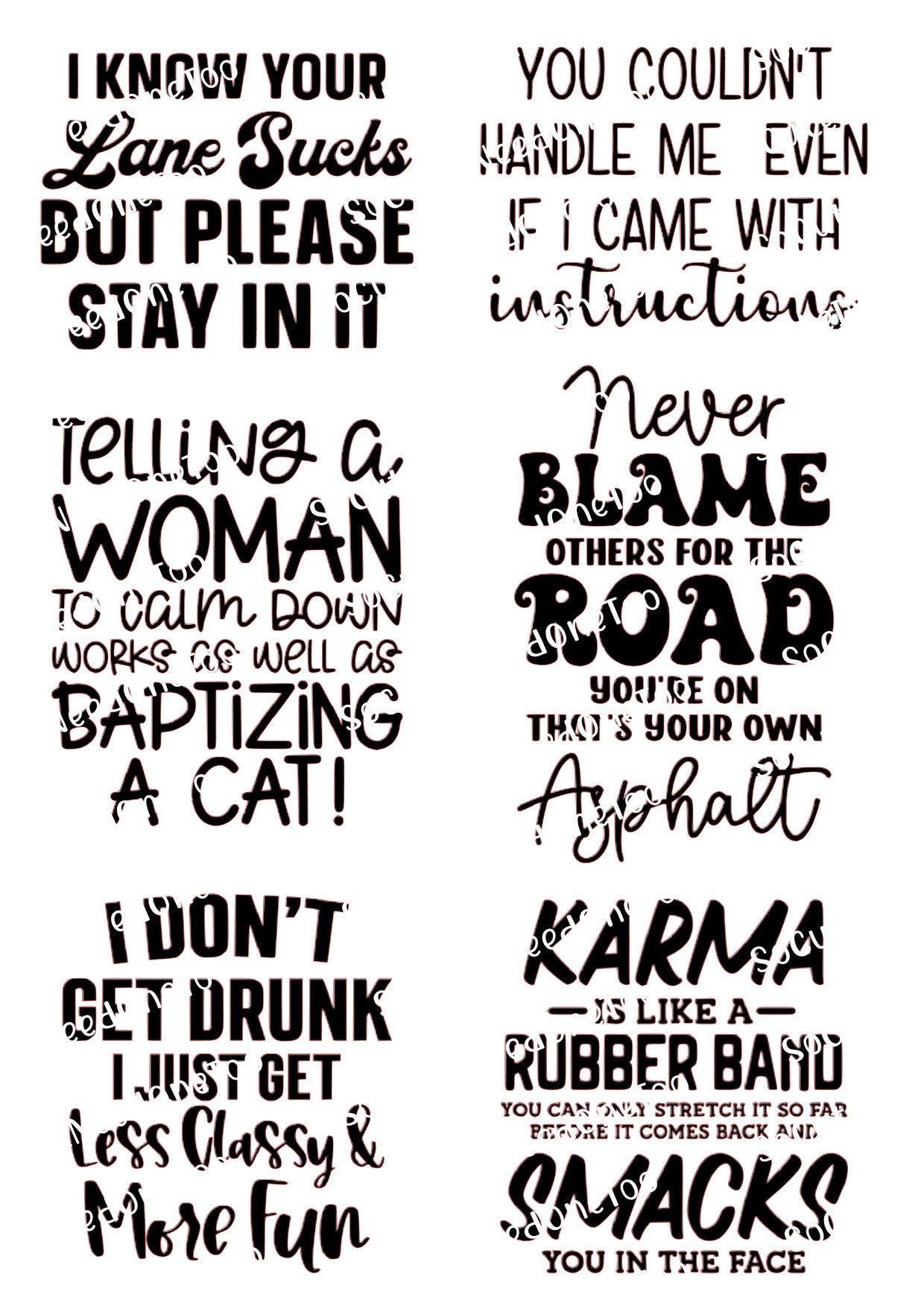Adult Sayings - I Know Your Lane - SoCuteINeedOneToo