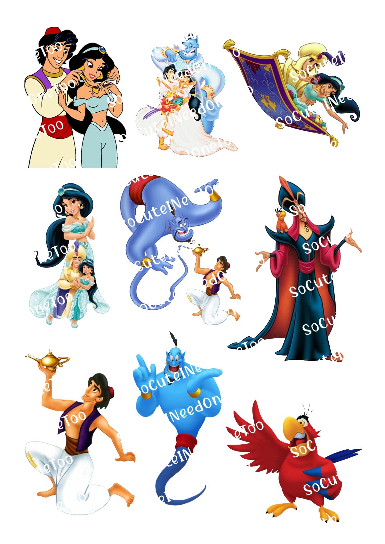Aladdin Collection of Waterslide Decals - SoCuteINeedOneToo