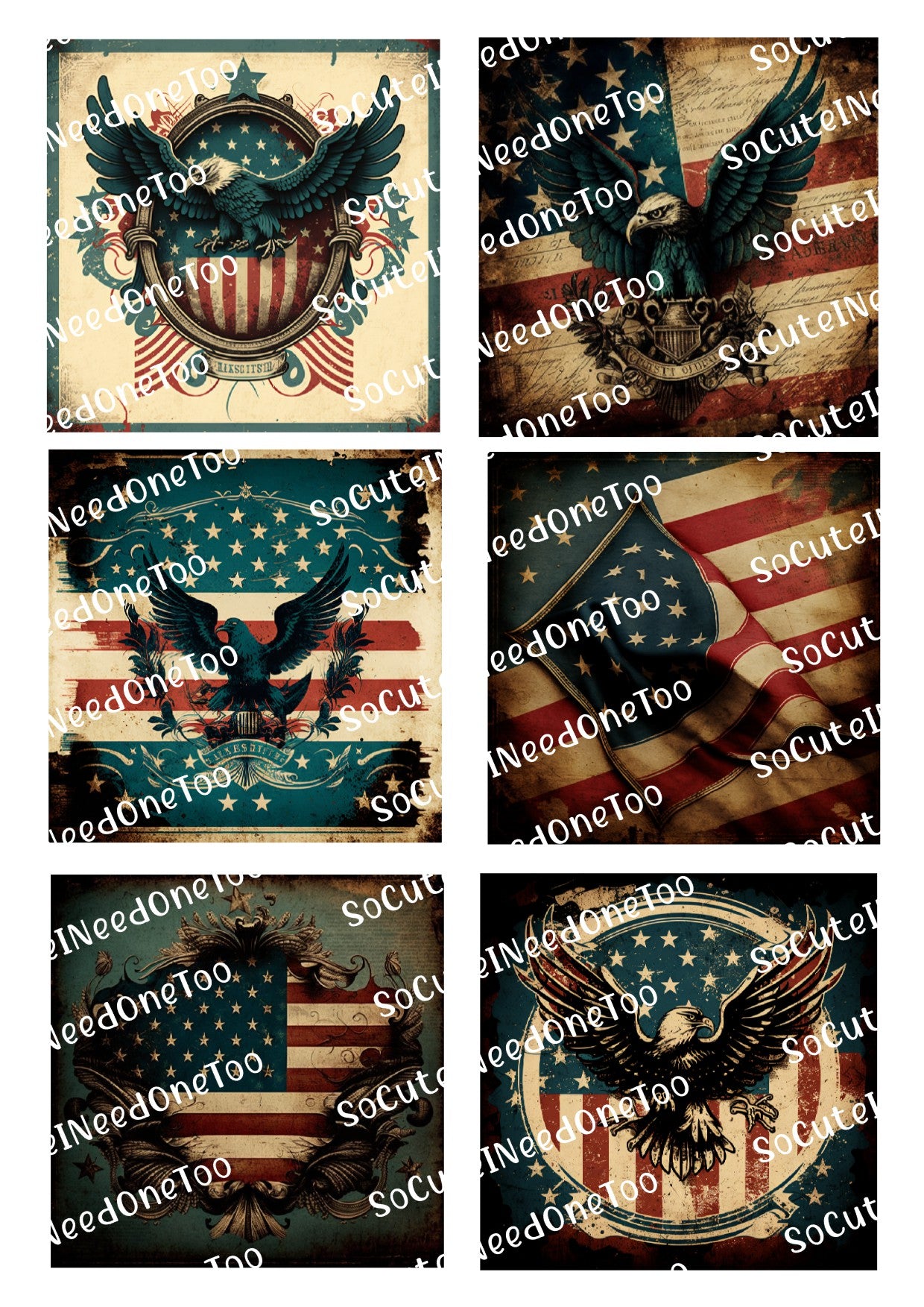 American Flags - Eagles Decals - SoCuteINeedOneToo