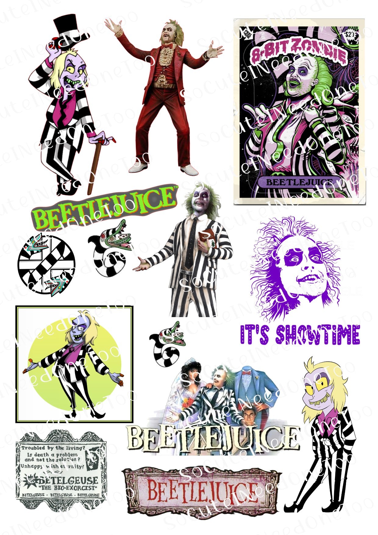 Beetlejuice #2 Waterslide Decals - SoCuteINeedOneToo