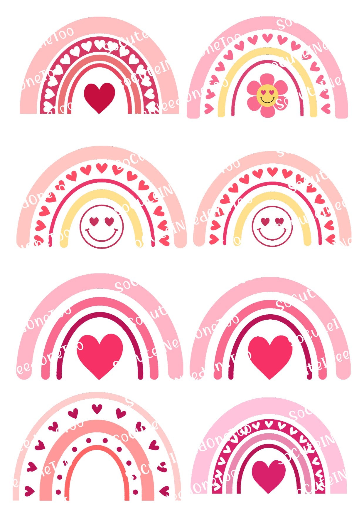 Boho Rainbow Options Waterslide Decals - SoCuteINeedOneToo