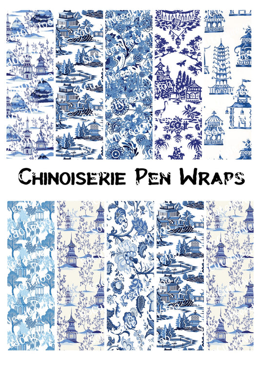 Chinoiseries Pen Waterslide Wraps - SoCuteINeedOneToo