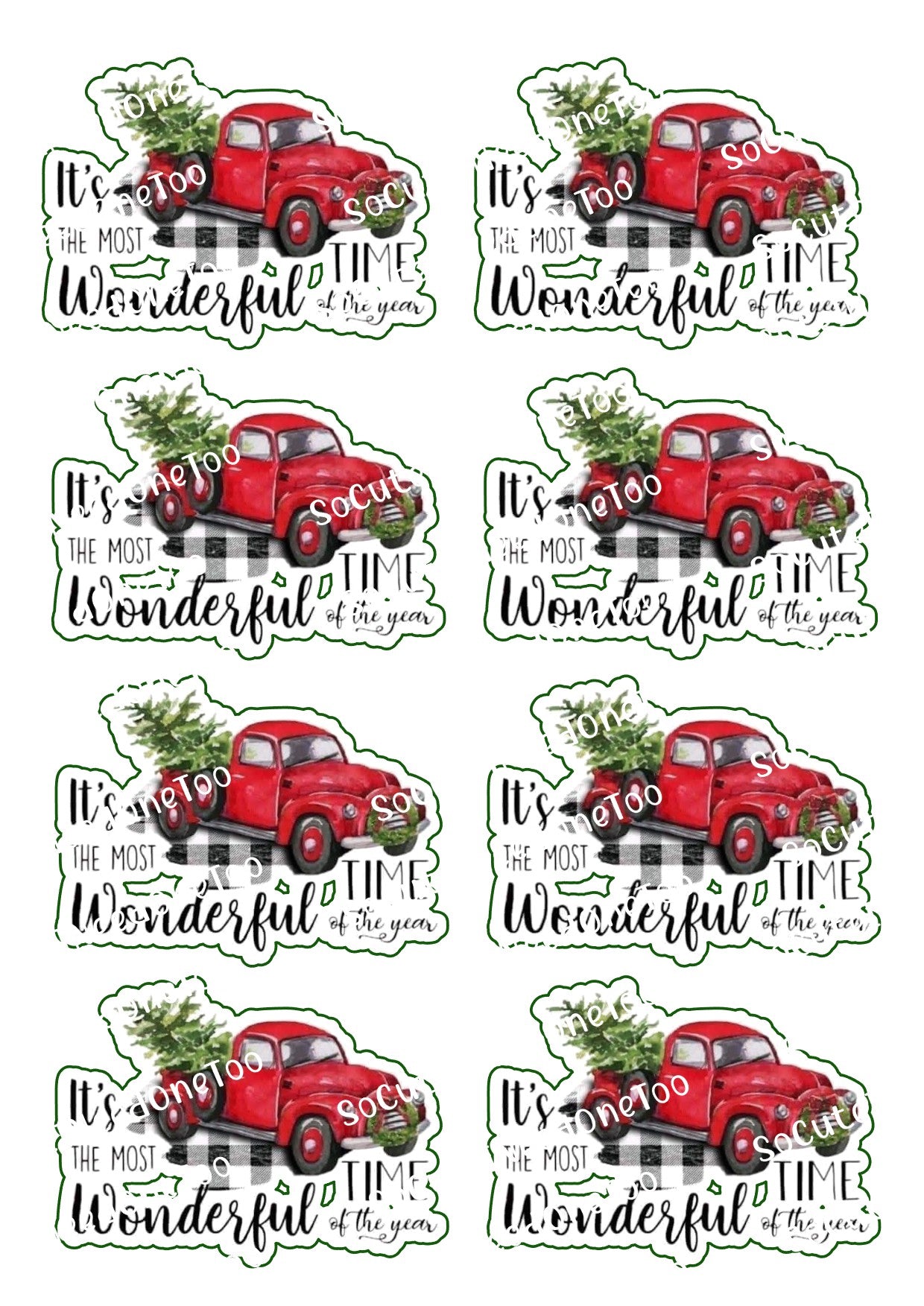 Christmas - It's The Most Beautiful Time Decals - SoCuteINeedOneToo