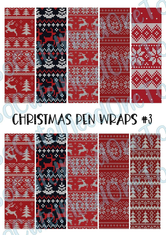 Christmas Pen Wraps #3 - SoCuteINeedOneToo