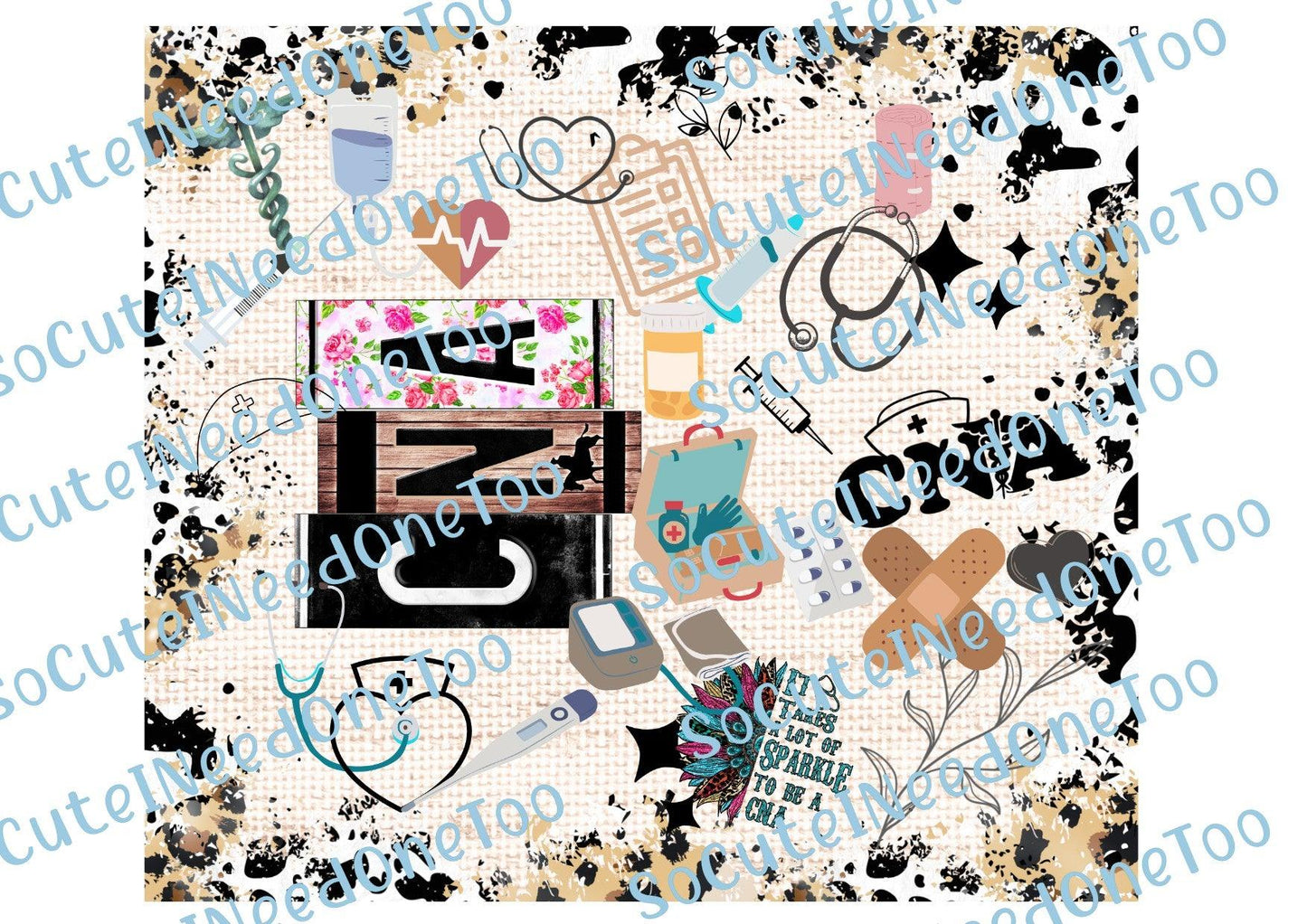 CNA Nurse Waterslide Wrap - SoCuteINeedOneToo