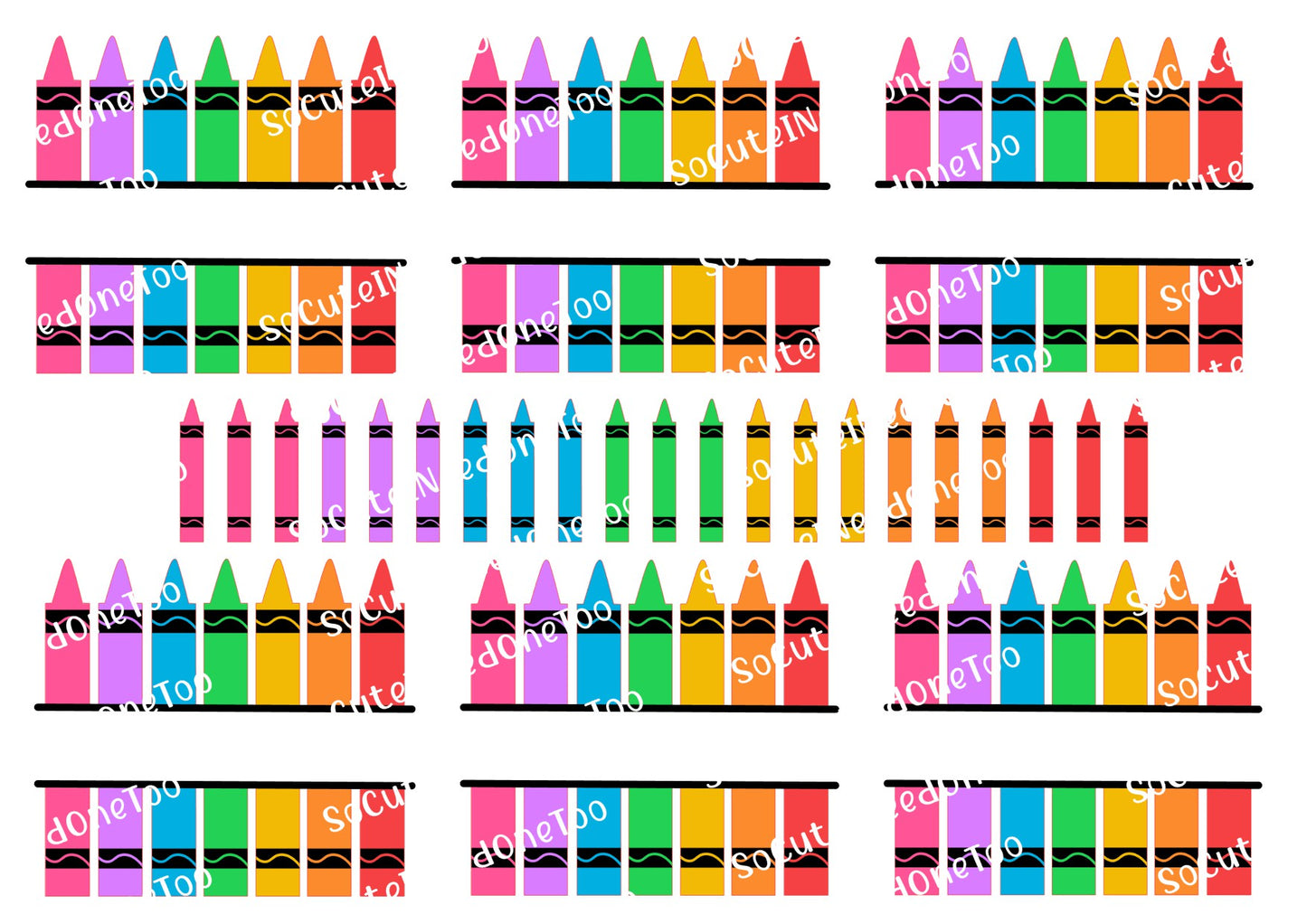 Crayon Box To Personalize Waterslide Decals - SoCuteINeedOneToo