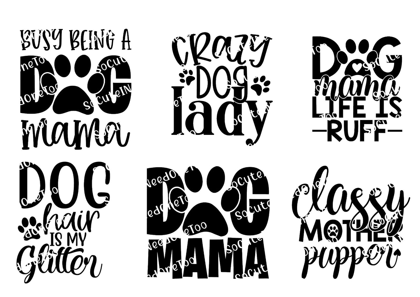 Crazy Dog Waterslide Decals - SoCuteINeedOneToo