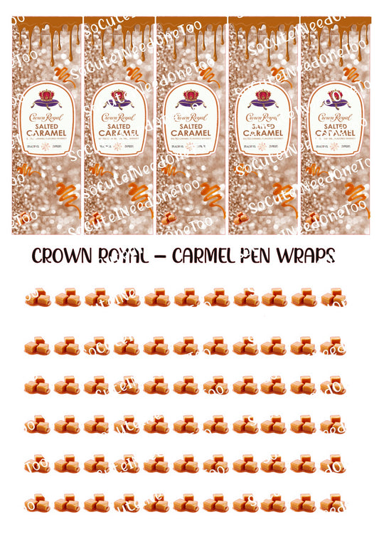 Crown Royal Salted Carmel & Square Pen Wraps - SoCuteINeedOneToo