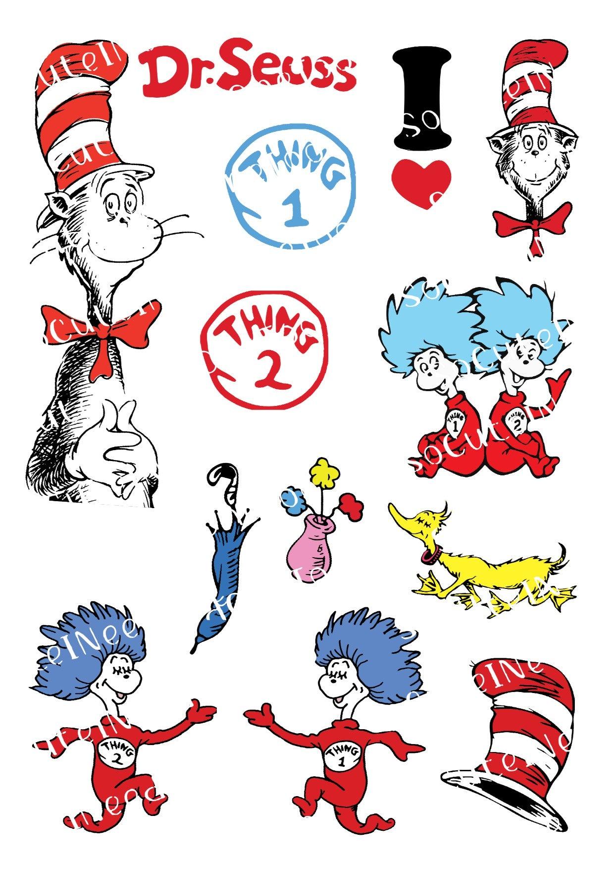 Dr. Seuss #6 Waterslide Decals - SoCuteINeedOneToo