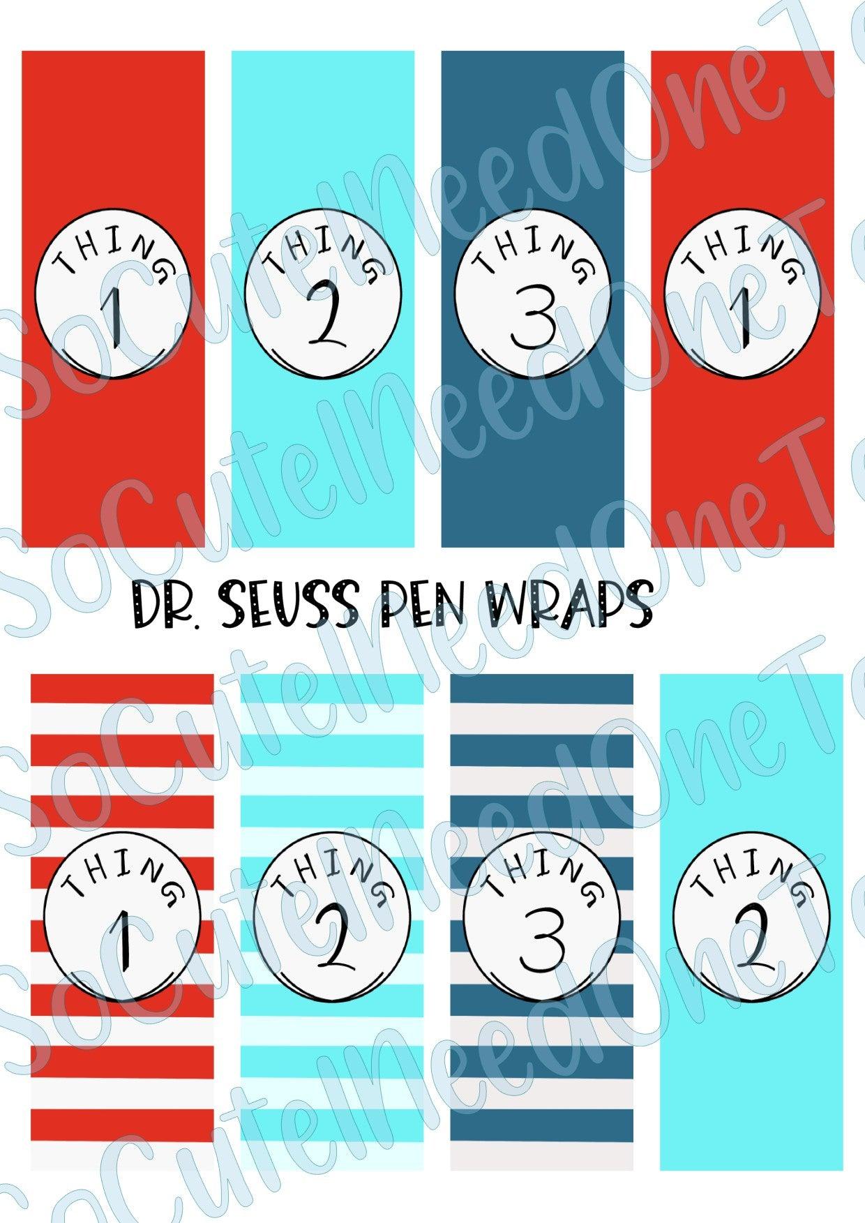 Dr. Seuss Pen Wraps - SoCuteINeedOneToo
