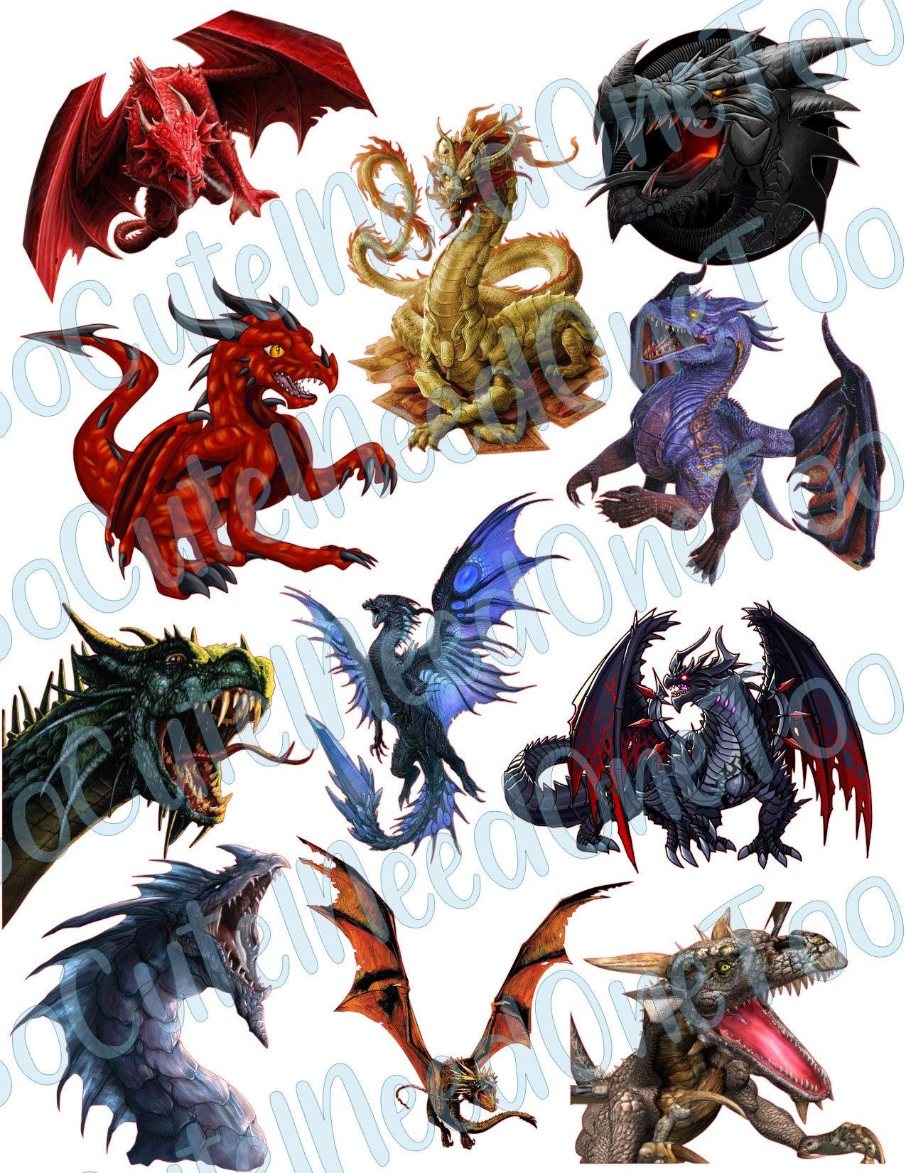Dragons #2 Waterslide Decals - SoCuteINeedOneToo