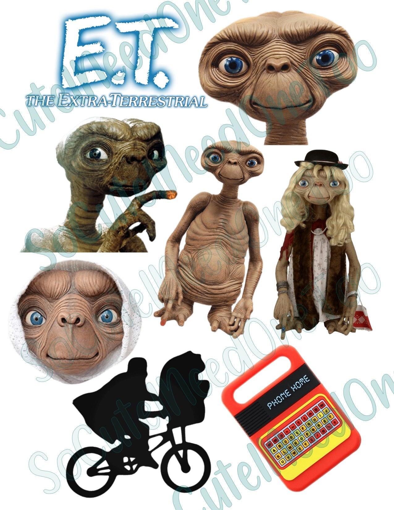 E.T. on Clear/White Waterslide Paper Ready To Use - SoCuteINeedOneToo