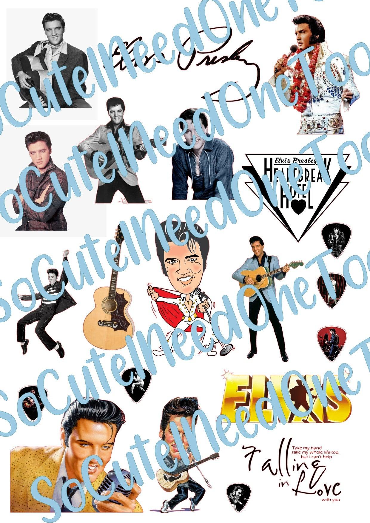 Elvis Presley Waterslide Decals - SoCuteINeedOneToo