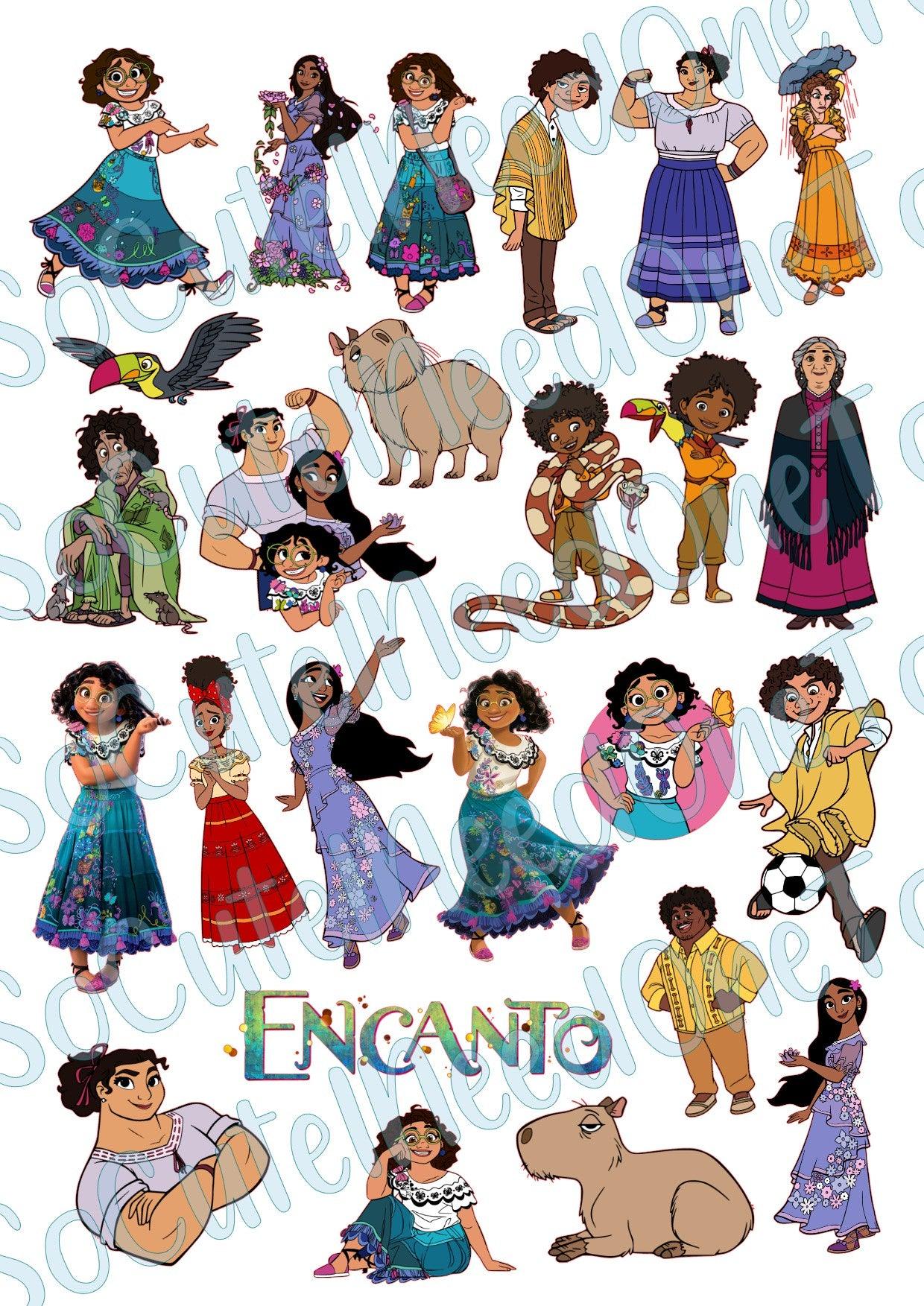 Encanto #1 & #2 Waterslide Decals - SoCuteINeedOneToo