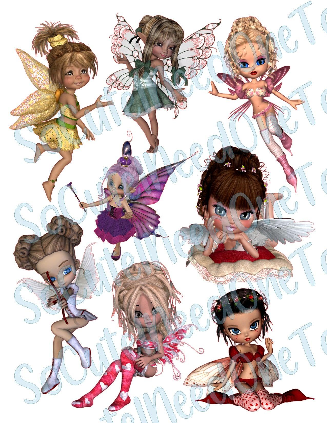 Fairies #3 Waterslide Decals - SoCuteINeedOneToo
