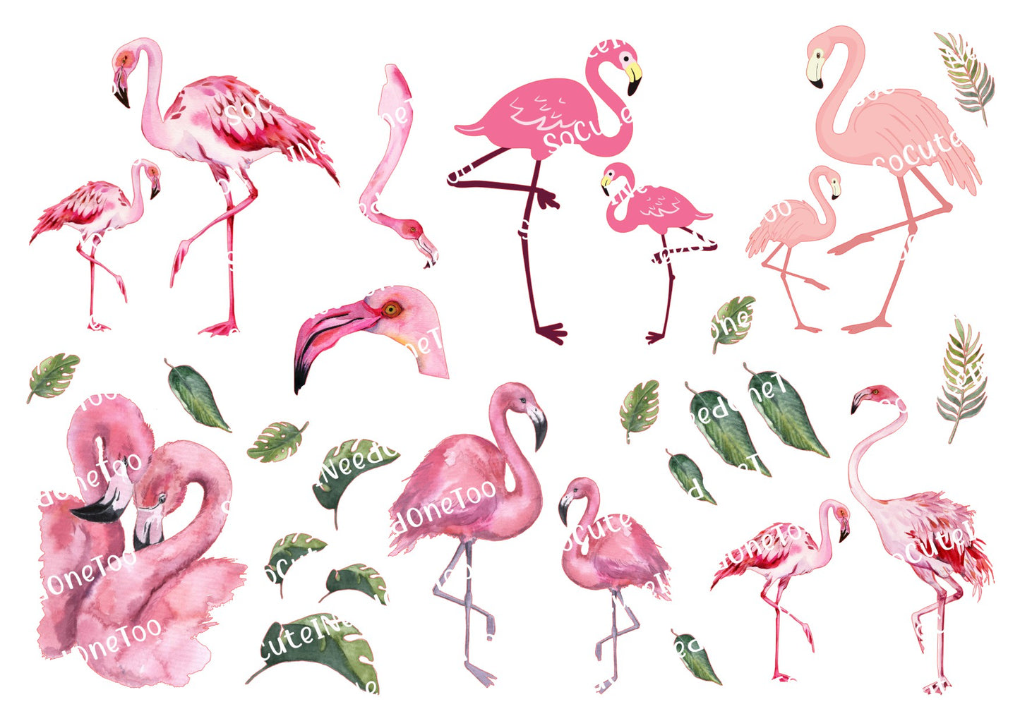 Flamingo Options Waterslide Decals - SoCuteINeedOneToo