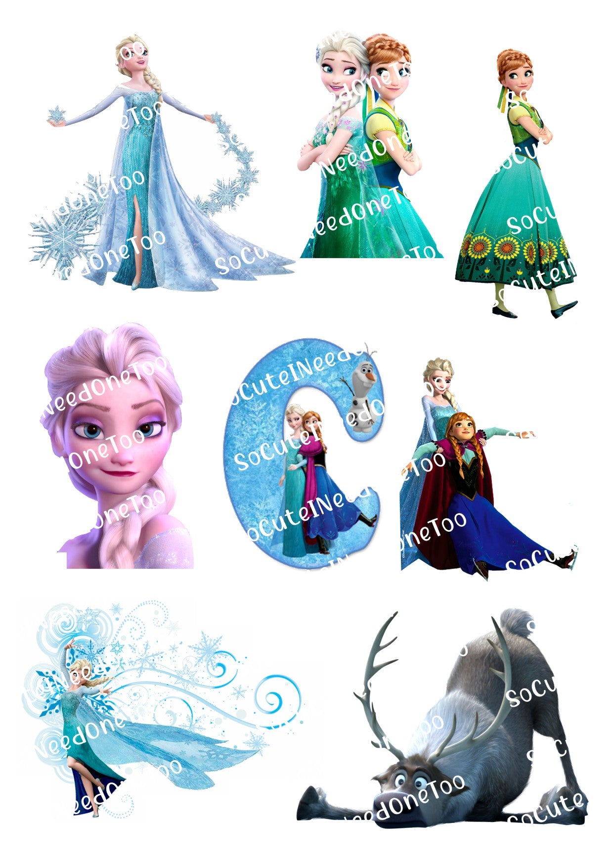 Frozen #2 Decals - SoCuteINeedOneToo