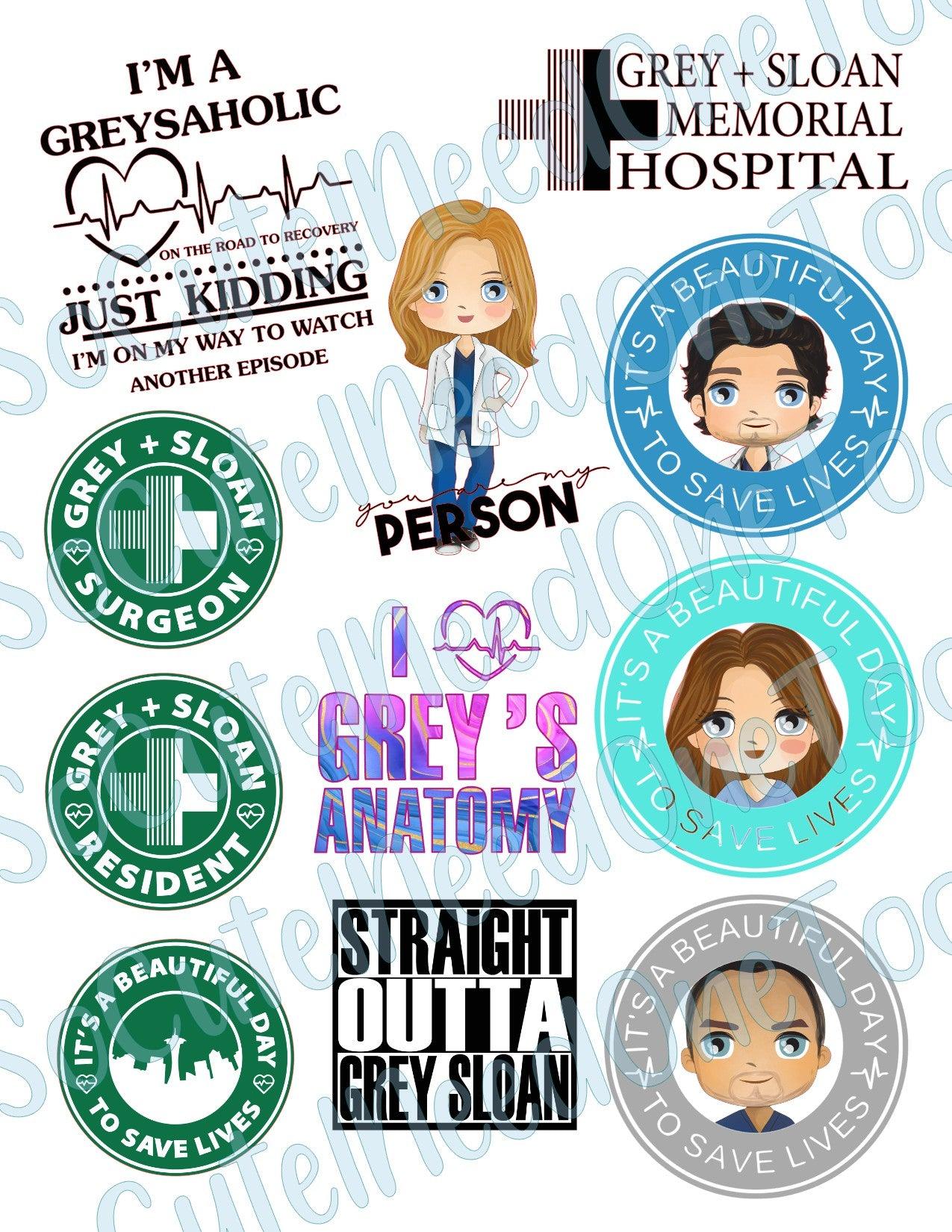Grey's Anatomy - It's A Great Day Decals - SoCuteINeedOneToo